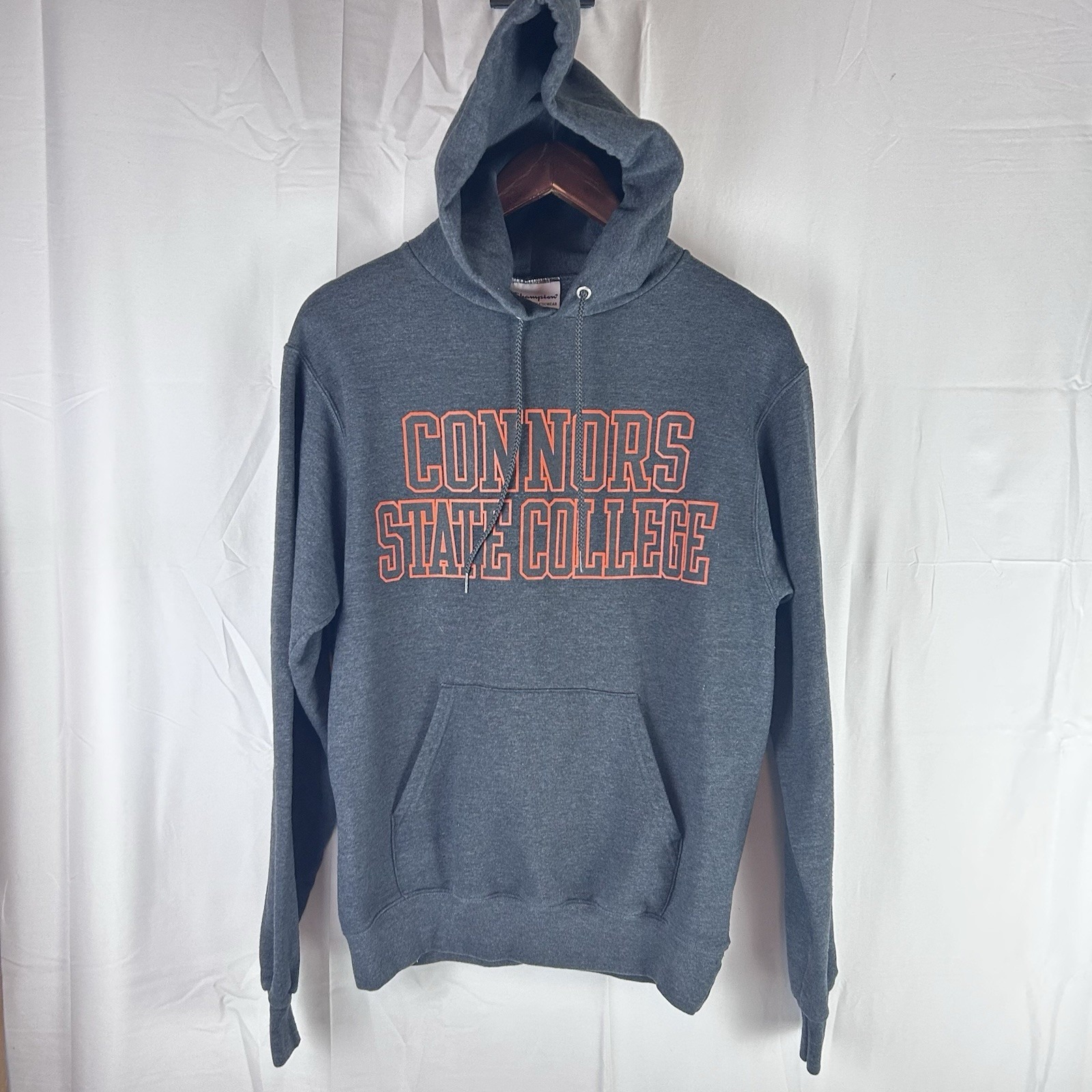 Champion Connors State College Cowboys Small Gray Hoodie Sweatshirt